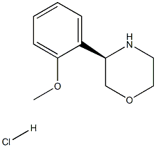 (3R)-3-(2-METHOXYPHENYL)MORPHOLINE HYDROCHLORIDE Struktur