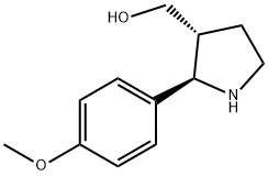 ((2R,3R)-2-(4-methoxyphenyl)pyrrolidin-3-yl)methanol Struktur