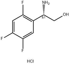 (2S)-2-AMINO-2-(2,4,5-TRIFLUOROPHENYL)ETHANOL HCL Struktur