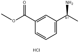 (S)-3-(1-Amino-ethyl)-benzoic acid methyl ester hydrochloride Struktur