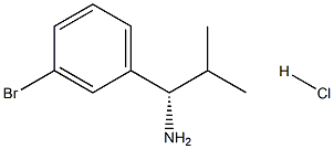 (S)-1-(3-BROMOPHENYL)-2-METHYLPROPAN-1-AMINE HYDROCHLORIDE Struktur