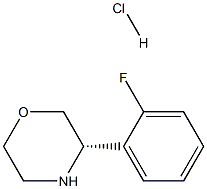 (3S)-3-(2-FLUOROPHENYL)MORPHOLINE HYDROCHLORIDE Struktur