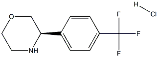 (3R)-3-[4-(TRIFLUOROMETHYL)PHENYL]MORPHOLINE HYDROCHLORIDE Struktur