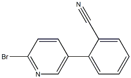 2-BROMO-5-(2-CYANOPHENYL)PYRIDINE Struktur