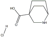 2-azabicyclo[2.2.2]octane-4-carboxylic acid hydrochloride Struktur