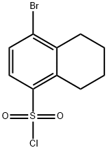 4-bromo-5,6,7,8-tetrahydronaphthalene-1-sulfonyl chloride Struktur