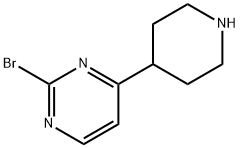 (2-BROMOPYRIMIDIN-4-YL)PIPERIDINE Struktur