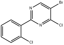 4-Chloro-5-bromo-2-(2-chlorophenyl)pyrimidine Struktur