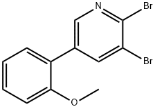 2,3-Dibromo-5-(2-methoxyphenyl)pyridine Struktur