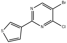 4-Chloro-5-bromo-2-(3-thienyl)pyrimidine Struktur