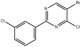 4-Chloro-5-bromo-2-(3-chlorophenyl)pyrimidine Struktur