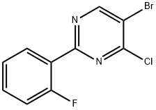 4-Chloro-5-bromo-2-(2-fluorophenyl)pyrimidine Struktur