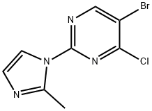 4-Chloro-5-bromo-2-(2-methylimidazol-1-yl)pyrimidine Struktur