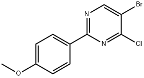 4-Chloro-5-bromo-2-(4-methoxyphenyl)pyrimidine Struktur