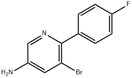 3-Amino-5-bromo-6-(4-fluorophenyl)pyridine Struktur