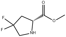 methyl (2R)-4,4-difluoropyrrolidine-2-carboxylate Struktur