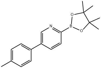 5-(4-Tolyl)pyridine-2-boronic acid pinacol ester Struktur