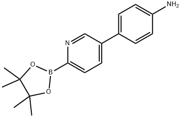 5-(4-Aminophenyl)pyridine-2-boronic acid pinacol ester Struktur