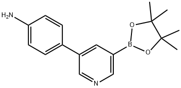 5-(4-Aminophenyl)pyridine-3-boronic acid pinacol ester Struktur