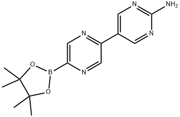 5-(2-Amino-5-pyrimidyl)pyrazine-2-boronic acid pinacol ester Struktur