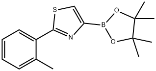 4-(4,4,5,5-tetramethyl-1,3,2-dioxaborolan-2-yl)-2-(o-tolyl)thiazole Struktur