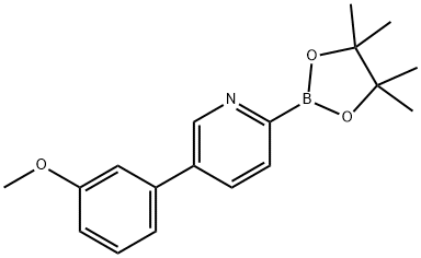 5-(3-Methoxyphenyl)pyridine-2-boronic acid pinacol ester Struktur