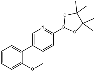 5-(2-Methoxyphenyl)pyridine-2-boronic acid pinacol ester Struktur