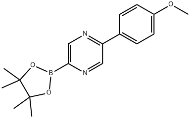 5-(4-Methoxyphenyl)pyrazine-2-boronic acid pinacol ester Struktur