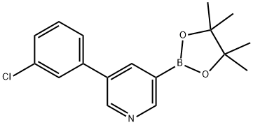 5-(3-Chlorophenyl)pyridine-3-boronic acid pinacol ester Struktur