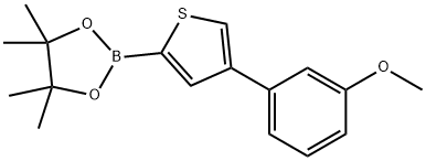 4-(3-Methoxyphenyl)thiophene-2-boronic acid pinacol ester Struktur