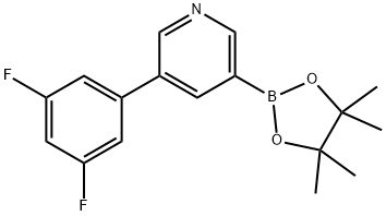 5-(3, 5-Difluorophenyl)pyridine-3-boronic acid pinacol ester Struktur