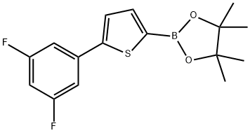 5-(3,5-Difluorophenyl)thiophene-2-boronic acid pinacol ester Struktur