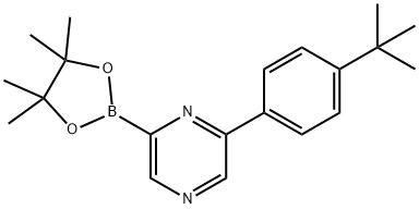 6-(4-tert-Butylphenyl)pyrazine-2-boronic acid pinacol ester Struktur