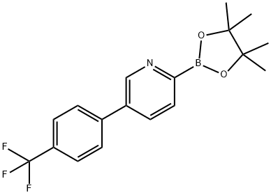 5-(4-Trfluoromethylphenyl)pyridine-2-boronic acid pinacol ester Struktur