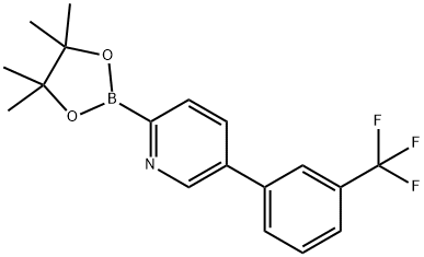 5-(3-Trfluoromethylphenyl)pyridine-2-boronic acid pinacol ester Struktur