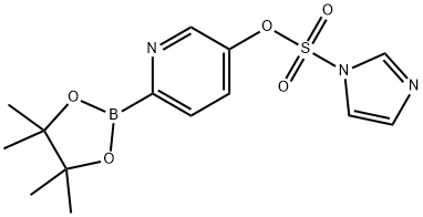 5-[(Imidazol-1-yl)sulfonyl]oxypyridine-2-boronic acid pinacol ester Struktur