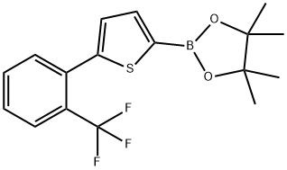 5-(2-Trifluoromethylphenyl)thiophene-2-boronic acid pinacol ester Struktur