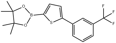 5-(3-Trifluoromethylphenyl)thiophene-2-boronic acid pinacol ester Struktur