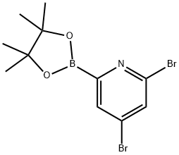 4,6-Dibromopyridine-2-boronic acid pinacol ester Struktur