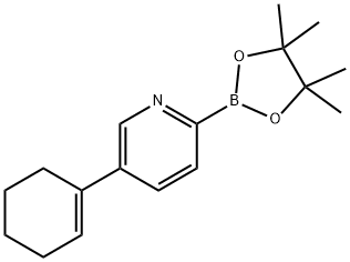 5-(1-Cyclohexenyl)pyridine-2-boronic acid pinacol ester Struktur