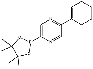 5-(Cyclohexenyl)pyrazine-2-boronic acid pinacol ester Struktur