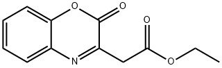 2H-1,4-Benzoxazine-3-acetic acid, 2-oxo-, ethyl ester Struktur