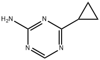 4-(Cyclopropyl)-1,3,5-triazin-2-amine Struktur