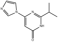 4-Hydroxy-2-(iso-propyl)-6-(1H-imidazol-1-yl)pyrimidine Struktur