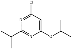 4-chloro-2-(iso-propyl)-6-(iso-propoxy)pyrimidine Struktur