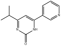 2-Hydroxy-4-(pyridin-3-yl)-6-(iso-propyl)pyrimidine Struktur