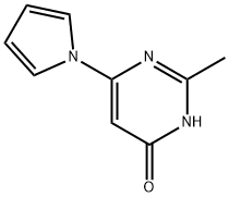 4-hydroxy-2-methyl-6-(1H-pyrrol-1-yl)pyrimidine Struktur