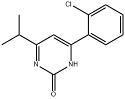 2-Hydroxy-4-(2-chlorophenyl)-6-(iso-propyl)pyrimidine Struktur