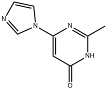 4-hydroxy-2-methyl-6-(1H-imidazol-1-yl)pyrimidine Struktur