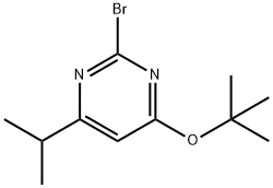 2-Bromo-4-(tert-butoxy)-6-(iso-propyl)pyrimidine Struktur